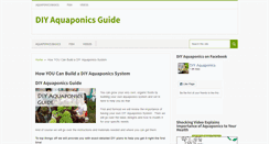 Desktop Screenshot of diyaquaponicsguide.com