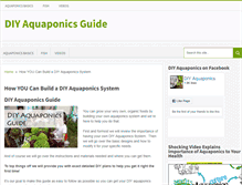 Tablet Screenshot of diyaquaponicsguide.com